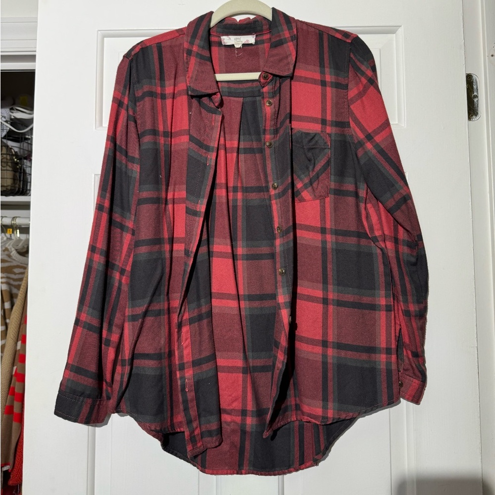 Red and Black Plaid Flannel